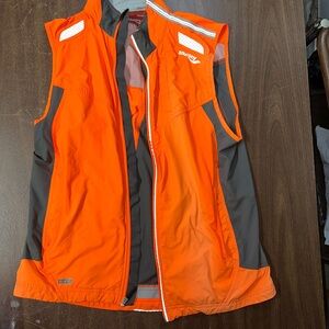 Saucony Orange and Gray High-Visibility Running Vest